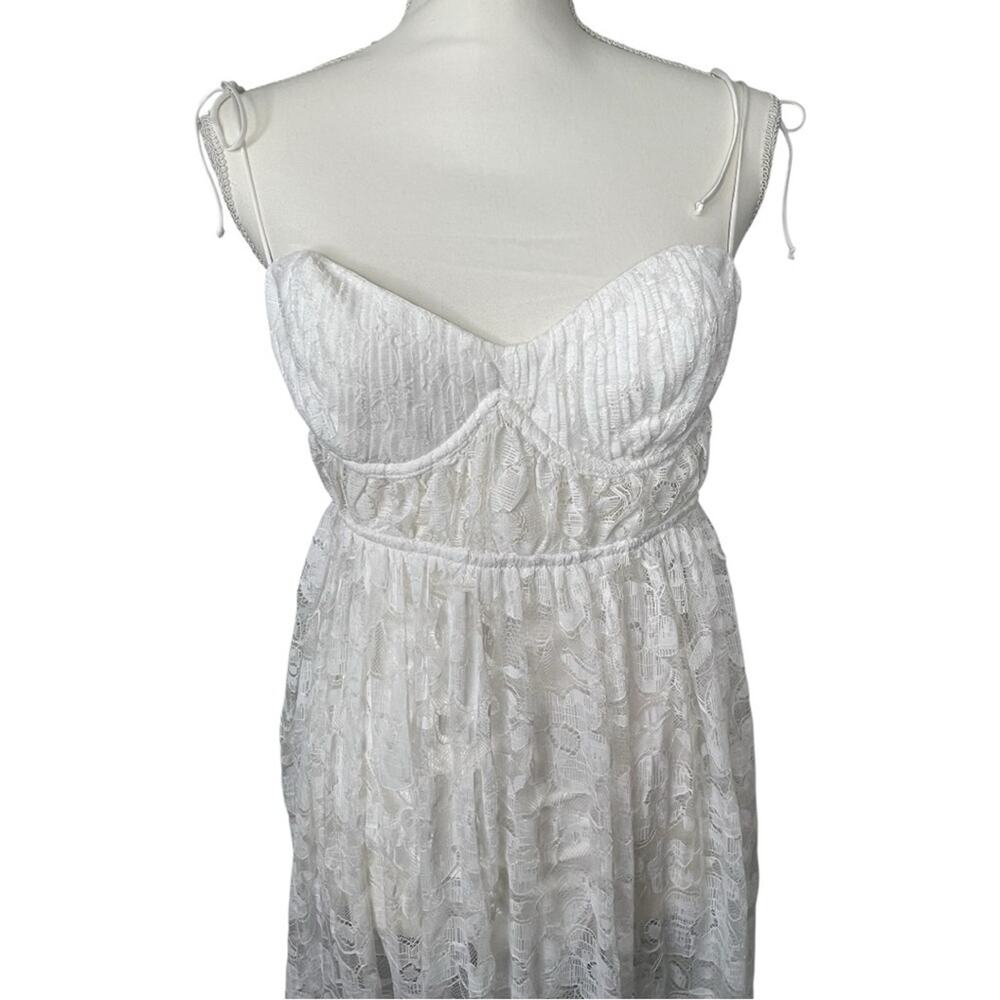 For Love and Lemons Lorena Maxi Dress Size Small White Lace NWT - Picture 8 of 8